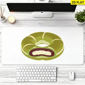 Extra Large matcha mochi donut Mouse Pad,Non Slip Rubber Pad,Desktop Decoration Drotection Pad,Washable,Lock Edge Multi Size,Premium Multipurpose Mousepad For Office,Study Room,Gift for Family and Friends