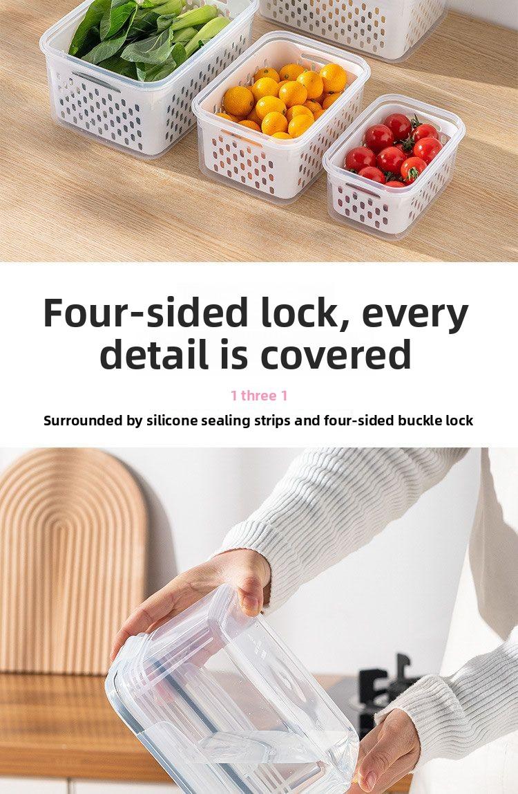 "Kitchen Organization TikTok Made Me Buy It |   Stackable Drainable Produce Bins"
