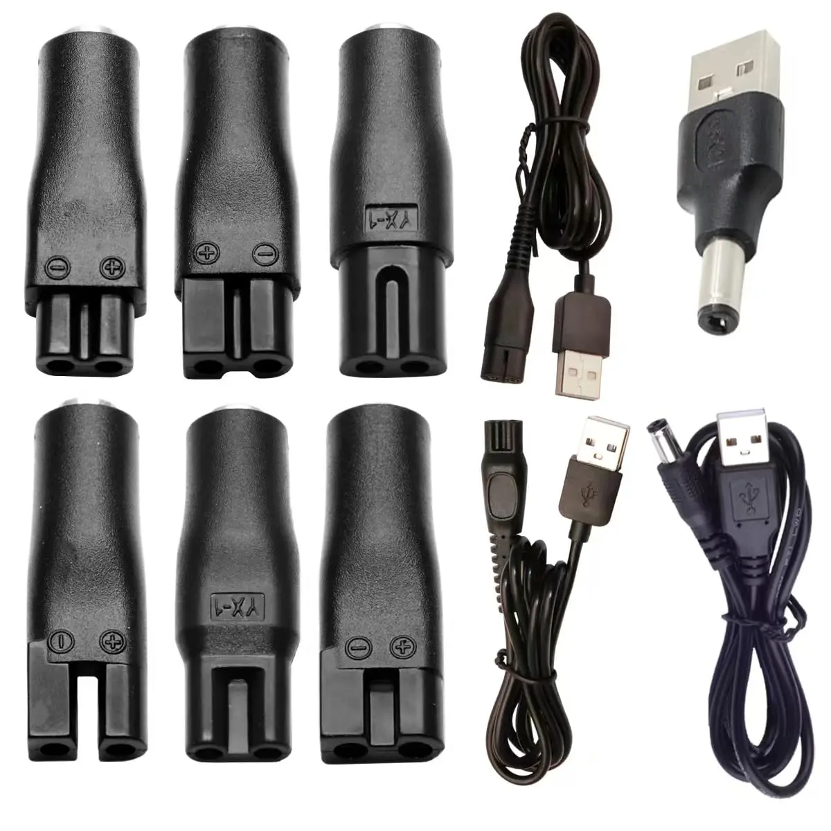 Power Cord 5V  Charger USB adapter is suitable for a variety of electric hairdressers, shavers, purifiers, table lamps and others 5521 adapter hq8505 A00390  line