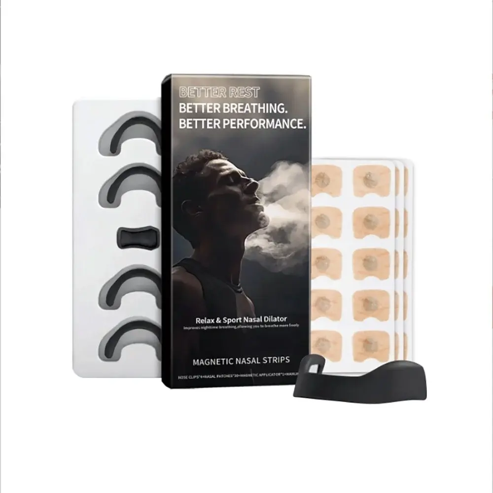 1 PC Nasal Strips for Breathing & Snoring | Starter Kit | Reusable External Nasal Dilator | Snoring Solution for Sleep, Running, Workouts, Sports & Performance | Stronger Lift Than Traditional Nose Strips