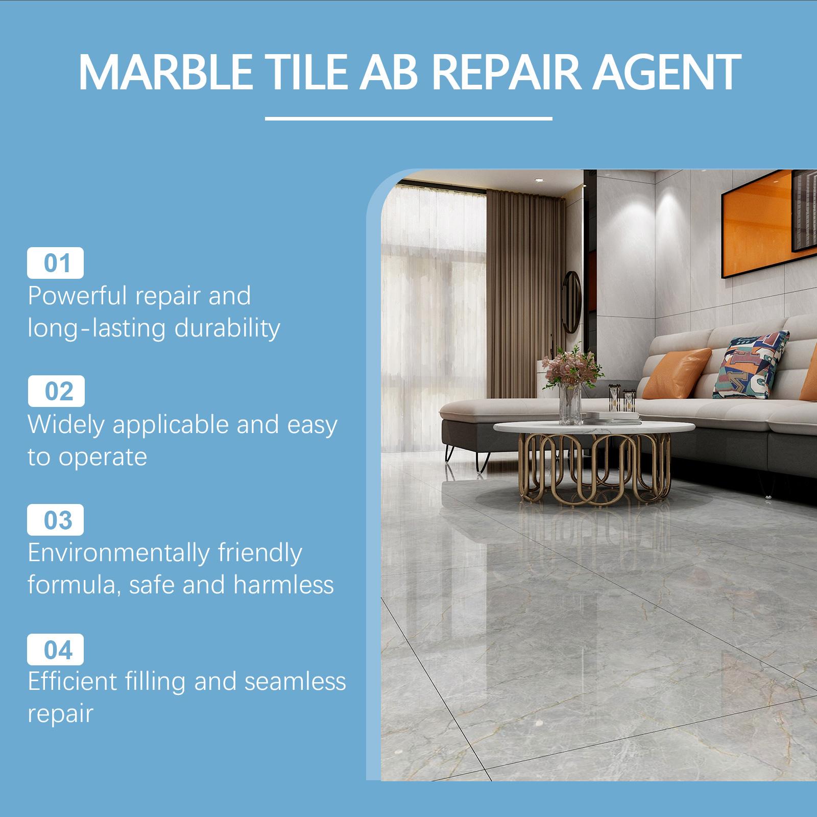 Jaysuing Marble Tile Ab Adhesive Repair Adhesive, Tile Bath Scratch Crack Repair Waterproof And Leak Proof Adhesive