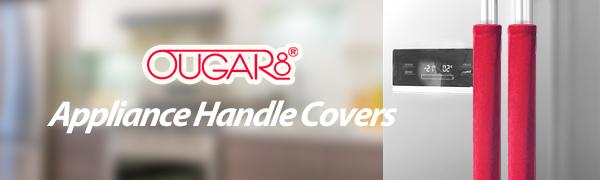 OUGAR8 Refrigerator Door Handle Covers,Keep Your Kitchen Appliance Oven,Dishwasher,Mirowave Clean from Smudges, Fingertips, Drips, &Food Stains, Perfect for Dishwashers (5pcs,Red) OUGAR8 Refrigerator Door Handle Covers,Keep Your Kitchen Appliance Oven,Dishwasher,Mirowave Clean from Smudges, Fingertips, Drips, &Food Stains, Perfect for Dishwashers (5pcs,Red)