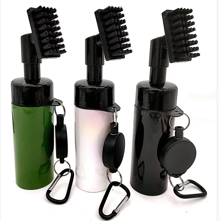 New spray water bottle cleaning brush golf club cleaning brush press-type spray water cleaning for club head grooves
