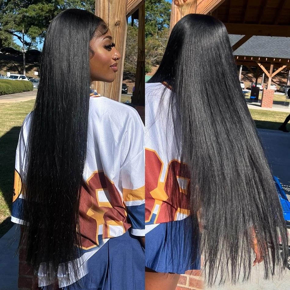 18 36 Inch Raw Virgin Unprocessed  Human Hair Extensions 12A Bone Straight 1 2 3 4 Bundles Double Weft Bulk Braiding Hair