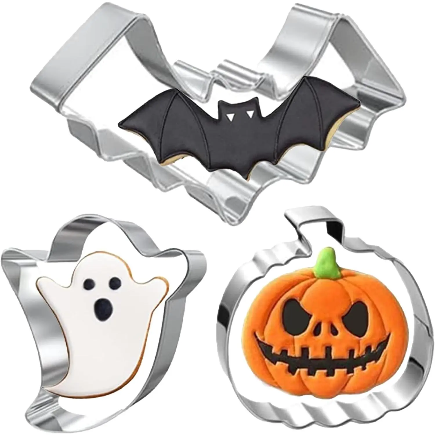 Halloween Cookie  3 count - Pumpkin, , Bat