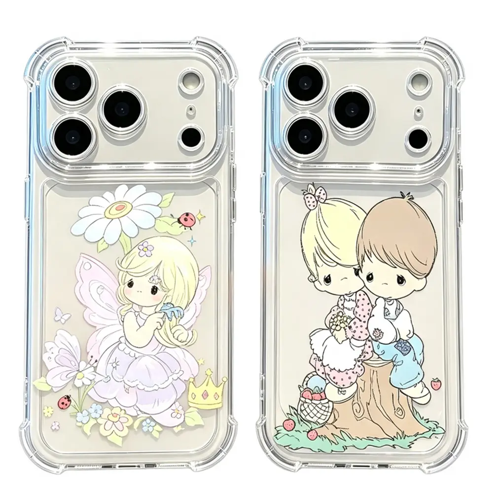 New Cartoon P-Precious M-Moments Smartphone Cases, Anti-Fall Transparent Protection Covers for iPhone 17 Air, 16 Pro Max, 15, 14 Plus, 13, 12, 11 Handheld Cellphone Devices