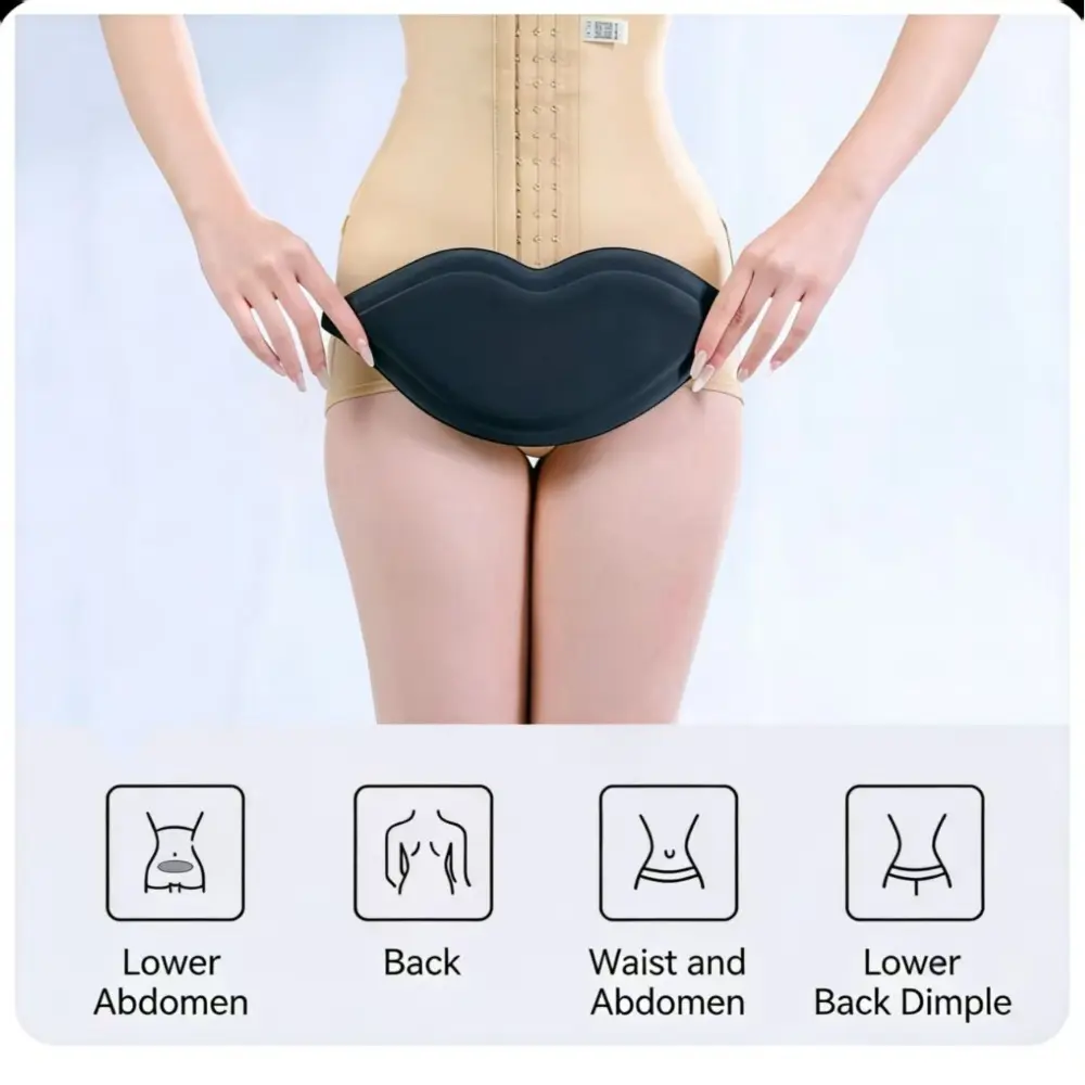 Waist & Abdominal Soft Foam Compression Pad, Gentle Lining Cushion Matching Compression Inner Garment