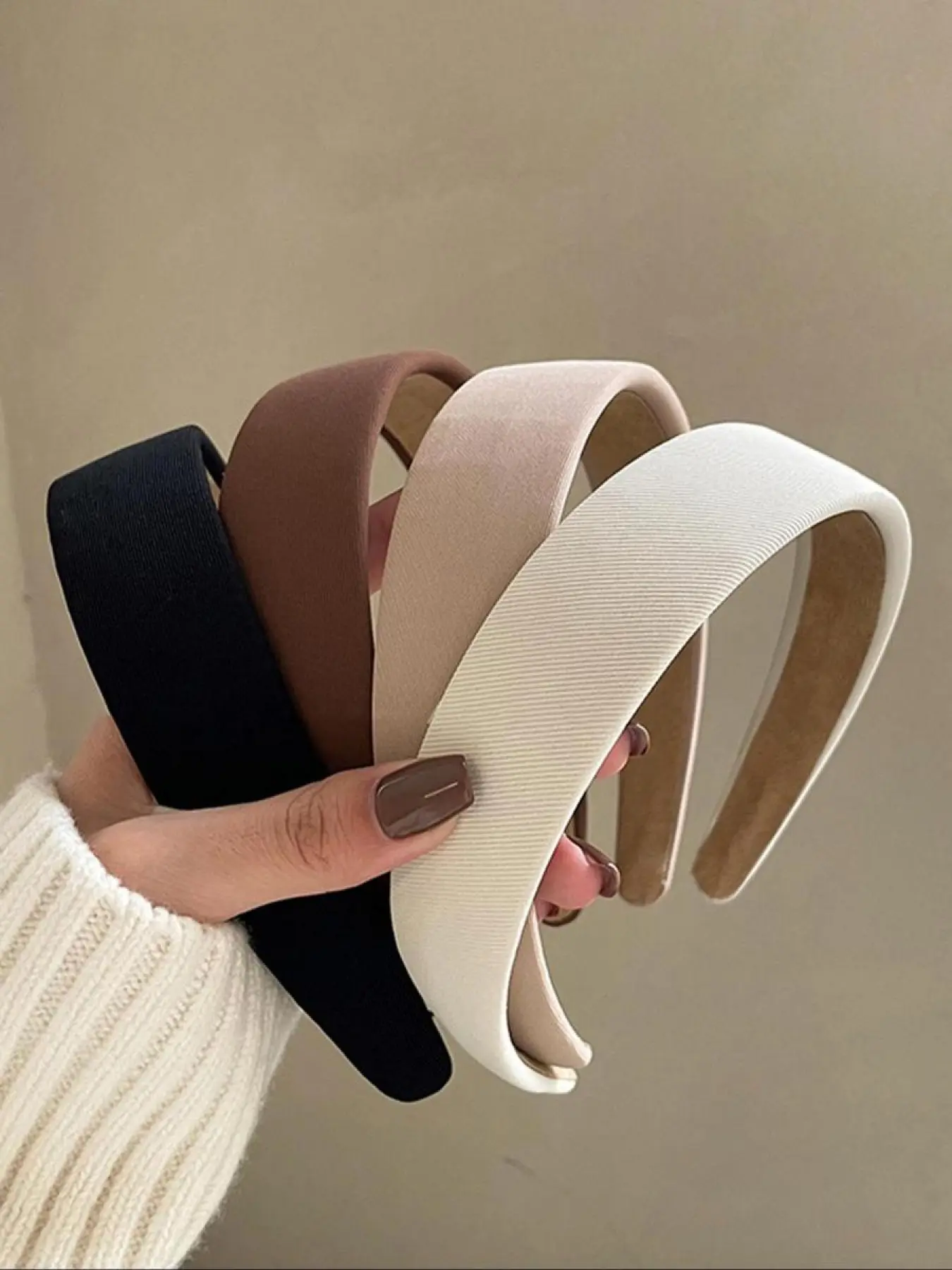 4pcs/set Women's Casual Minimalist Hair Hoops, Multicolor Durable Hair Accessories, Chic All-Match Headband for Hairstyle Decor