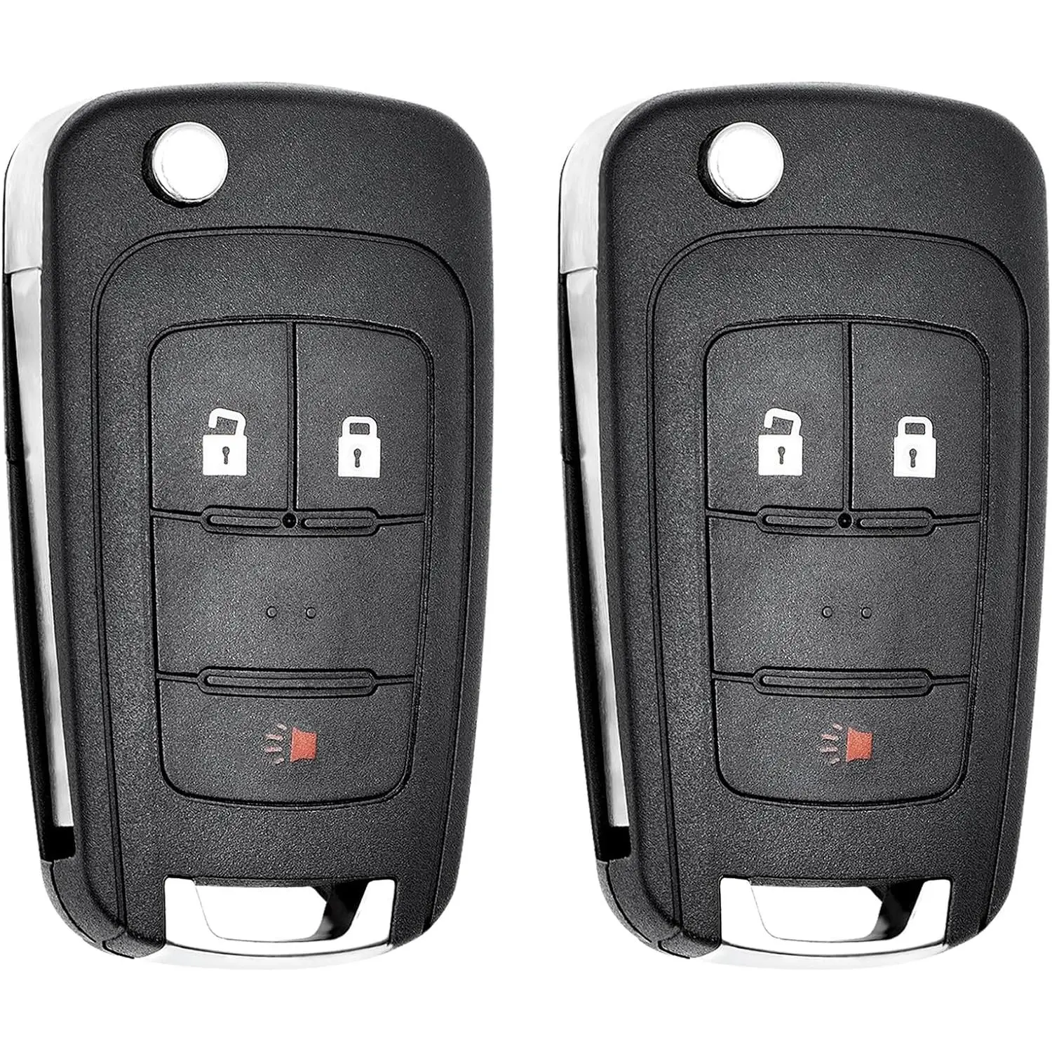 Key Fob Replacement for 2010-2019 Chevrolet Equinox & GMC Terrain/ 12-17 Sonic/ 16-17 Spark/ 15-18 Trax/ 14-18 Buick Encore Car Keyless Entry Remote Control, OHT01060512, 3 Buttons, 2Pcs