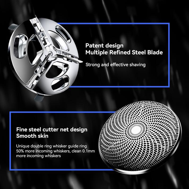 Electric Beard Shaver, Portable Mini Electric Beard Razor With Removable Cutter Head, Washable Beard Trimmer For Men
