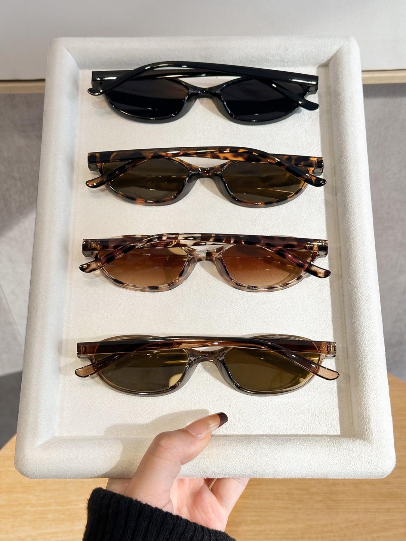 4 Pairs of Stylish Accessories, Versatile Set for Everyday Use, Perfect for All Occasions and Trendy Styling Sunglasses, Trendy Casual Sunglasses