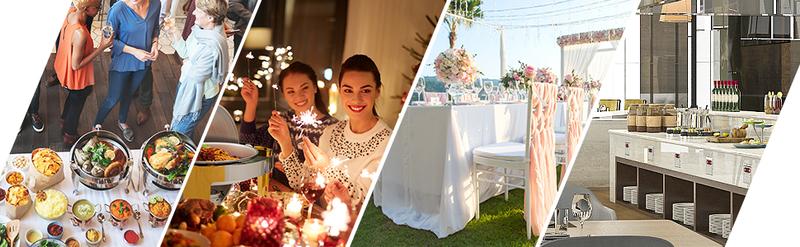 ROVSUN 2/4 Packs Oval Chafing Dish for Buffet, 6QT Stainless Steel Chafing Dish Buffet Set with Glass Lid, Chafers and Buffet Warmers Sets for Party, Catering, Wedding, Banquet, Graduation