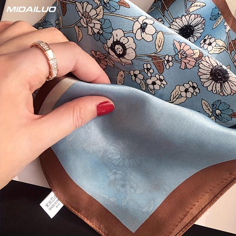 Ring  necklace  watch  scarf MIDAILUO 100% Mulberry Scarf 20.87 * 20.87 Inches Breathable Square Scarf Decorative Square Scarf Elegant Accessory Nonstretch Suitable for Outdoor Decorative Additions