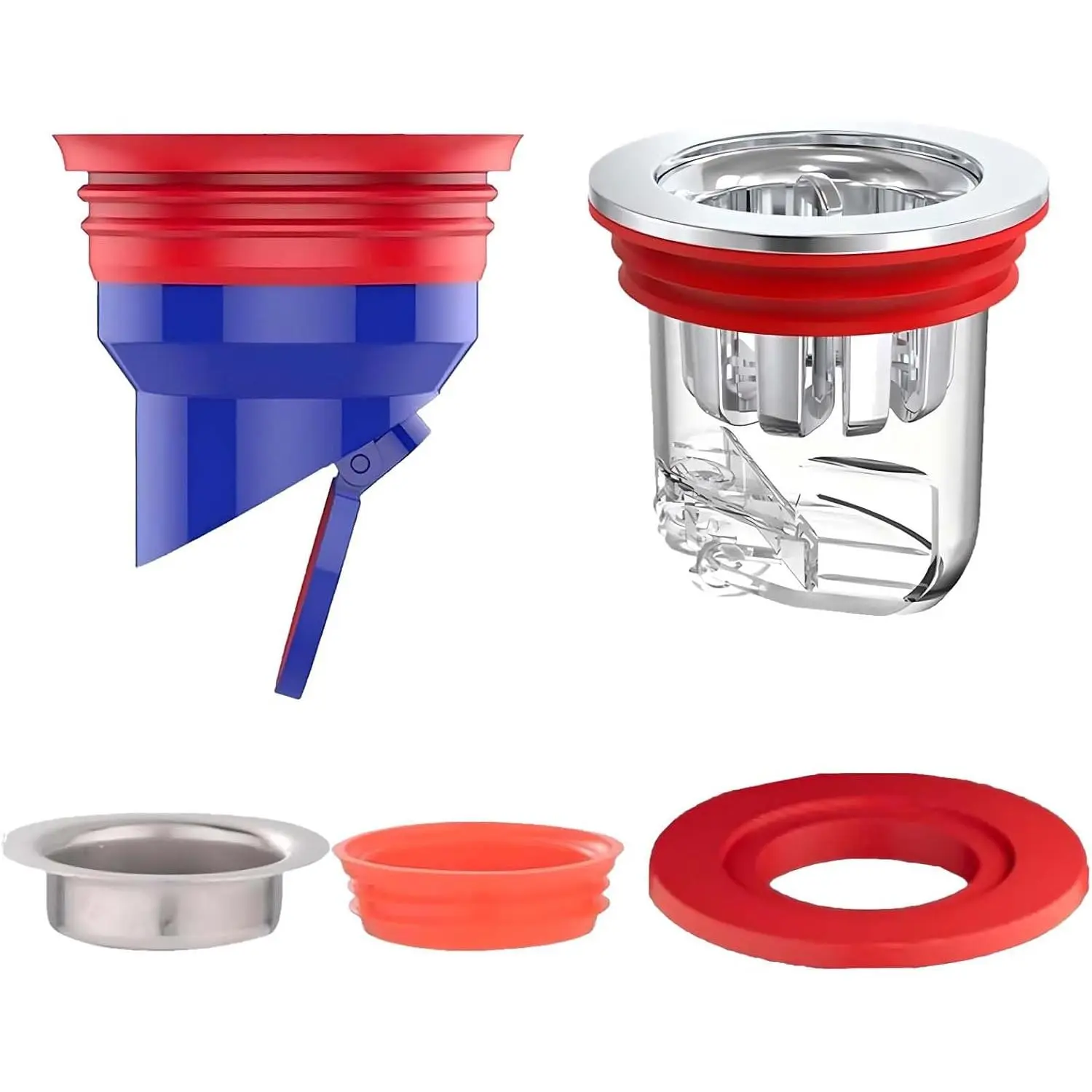 2 count Floor Drain Odor Stopper,  Washer Drain Hose Seal, Sewer Gas Stopper, Drains Backflow Preventer, Washing Machine Drains Hose Seal, Backflow Preventer, Shower Plug