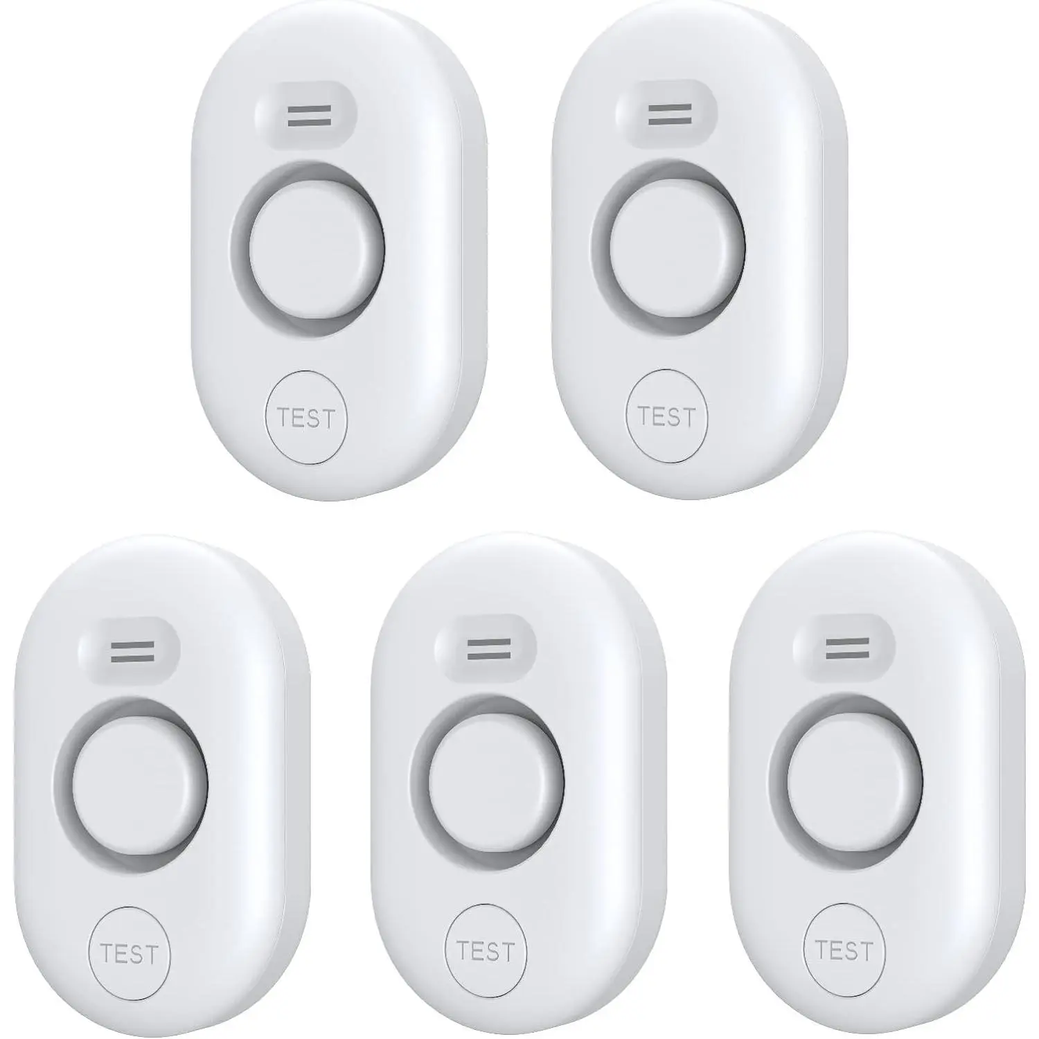 5 Pack Water Leak Detectors for Home, 100dB Water Sensor Alarm for Basement,Flood Leakage Detection Devices for Pipe/Drain/Sink/Faucet Drip Alert,Floor Flooding in Bathroom/Kitchen/Toilet/Laundry Room