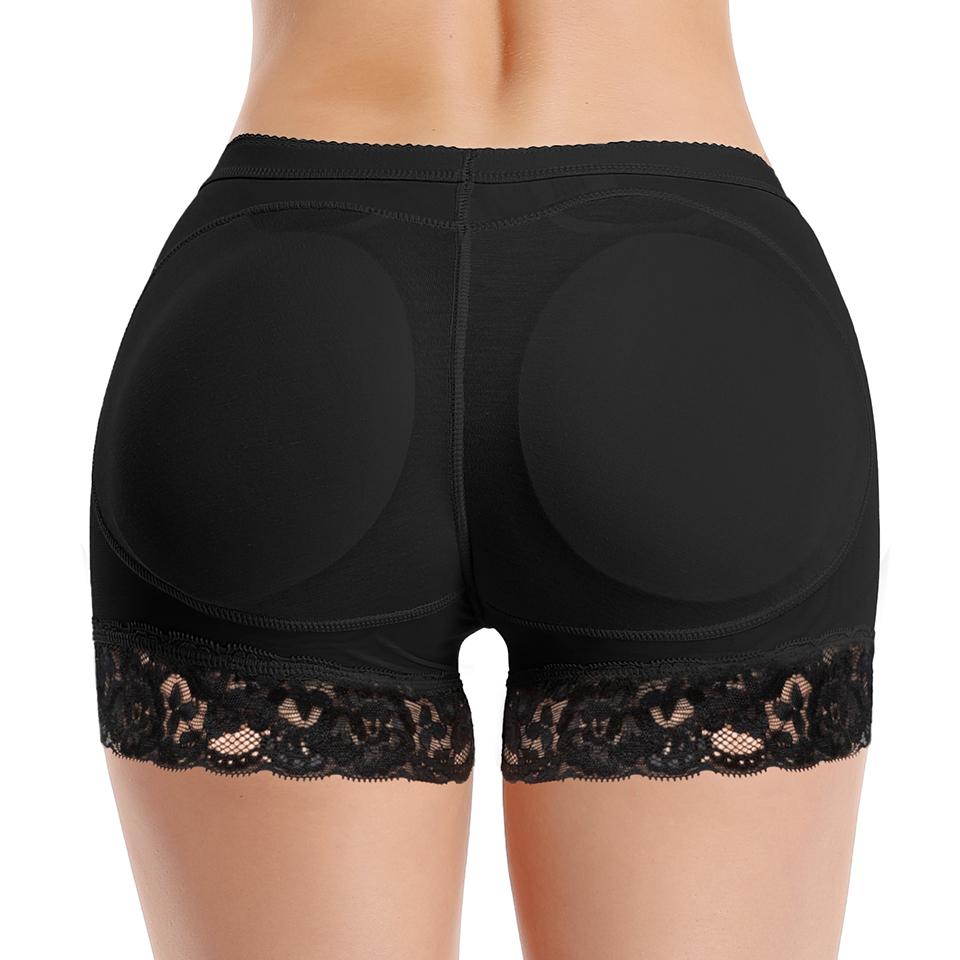 Women's Contrast Lace Butt Lifter Panties Padded Shapewear Fajas BBL Hip Enhancer Pads Shorts  Underwear Tummy Control Boyshorts for Women, Ladies Shapewear Bottoms for Daily Wear