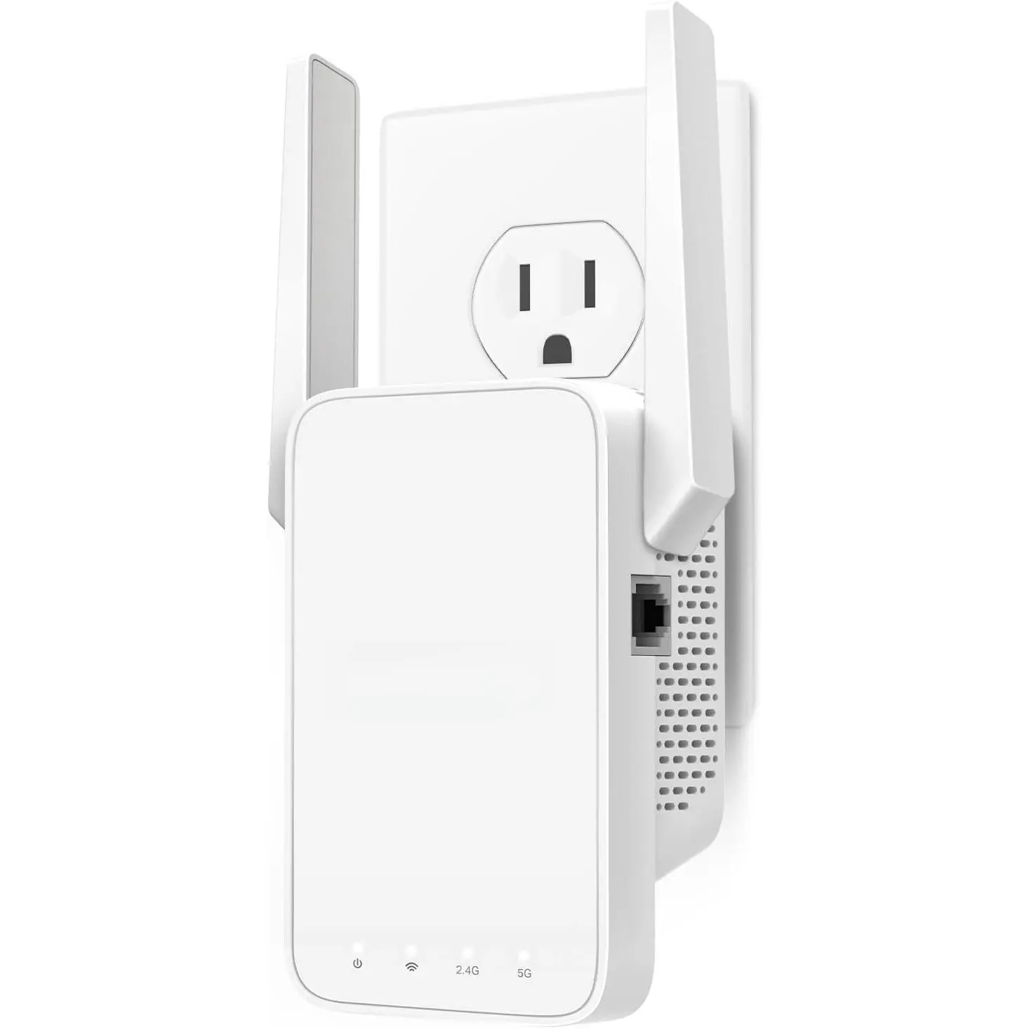 AC1200 WiFi Extender, 1.2Gbps Home Signal Booster, Dual Band 5GHz/2.4GHz, Up to 1600 Sq.ft and 32 Devices, EasyMesh Compatible, One Ethernet Port (RE315)