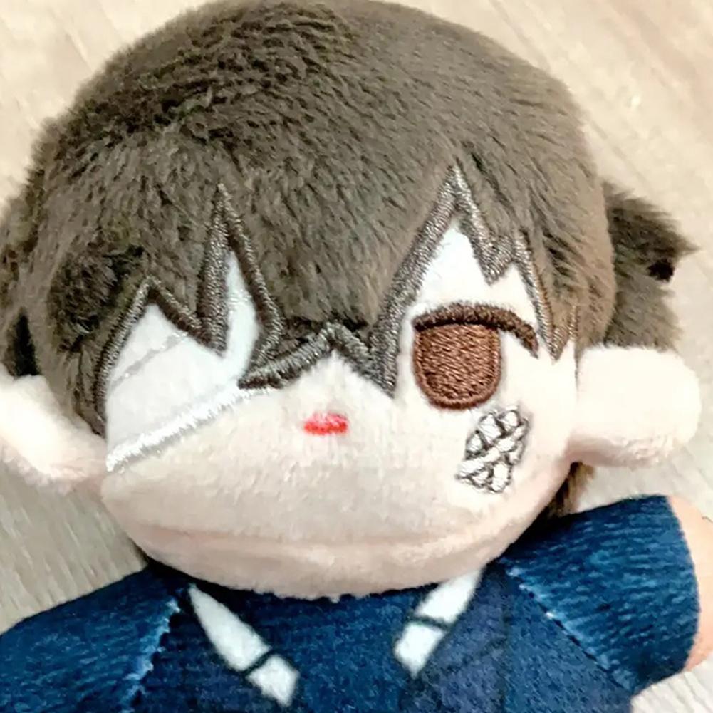 12cm BSD Dazai Osamu Plush Nakahara Chuuya Nakajima Atsushi Edogawa Rampo Doll Mini Pendant Keychain Super Cute Anime Toy Gift