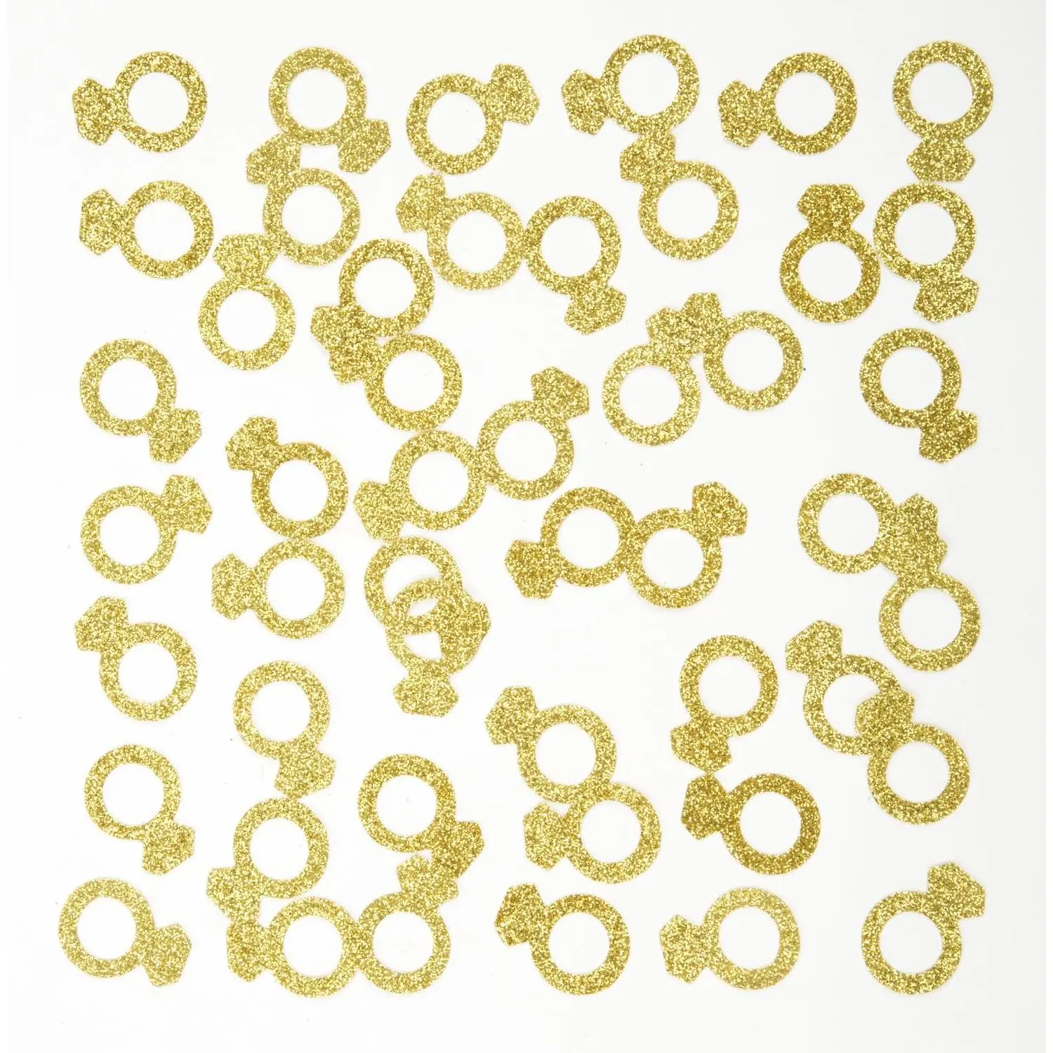 Ring Confetti Table Decoration, 200 count | engagement wedding bachelor valentines day party decoration