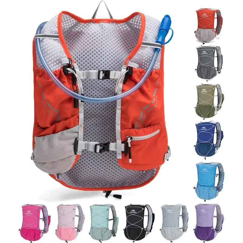 Outdoor sports Lightweight Running Vest for Women and Men Hydration Backpack Pack with 1.5L Water Bladder Bag Running Gear Accessories for Hiking Trail Cycling Marathon