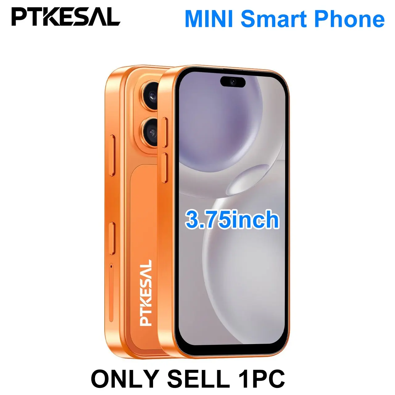 Ptkesal-Xs17 Pro Mini Smartphone Cellphone, 2gb RAM+16GB ROM, Android 10.0, Face Recognition, Dual Sim, 2500mah Battery, 3.75-Inch Screen, Student Device