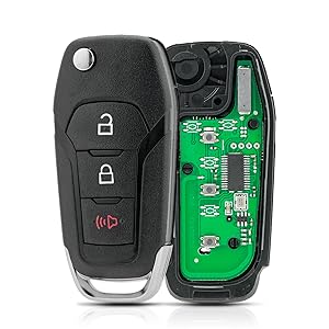 Flip Fob Replacement Fits for 2015 2016 Ford F150 Fob F250 F350 2017 2018 2019 2020 Explorer (2016-2022) F350 F450 Ranger Ecosport Bronco Keyless Entry Remote Fob N5F-A08TAA (Pack of 2)