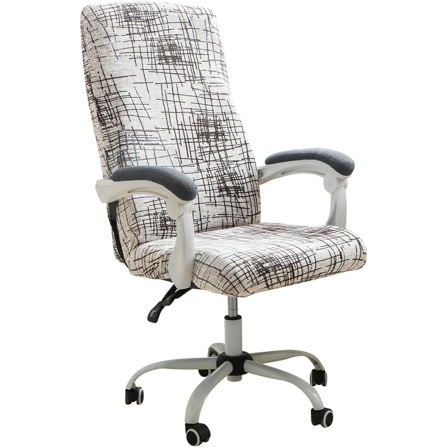 Patterned Large Office Chair Cover Stretch Printed Computer Armchair Slipcover for Desk Chair, Mesh Chair 1 Piece Washable Removable