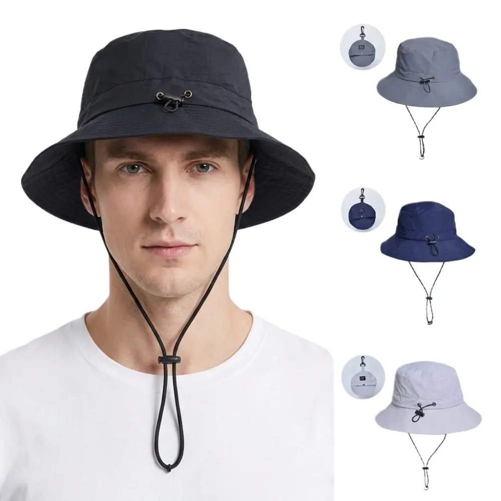 Waterproof Bucket Hat for Women Men Rain Hat Wide Brim Packable Sun Hat UV Protection Summer Beach Fishing Hiking Safari Hat