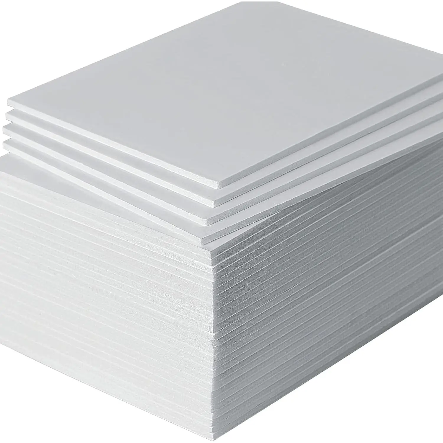 30 Pack 8x10 inch White Foam Board for Crafts | 3/16in Thick, Polystyrene Boards for Projects Art Display