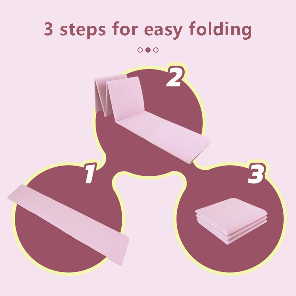 Foldable Yoga Mat with Storage Bag, 1 Count Portable Exercise Mat, Fitness Equipment for Home Gym Workout Mat Pilates Home