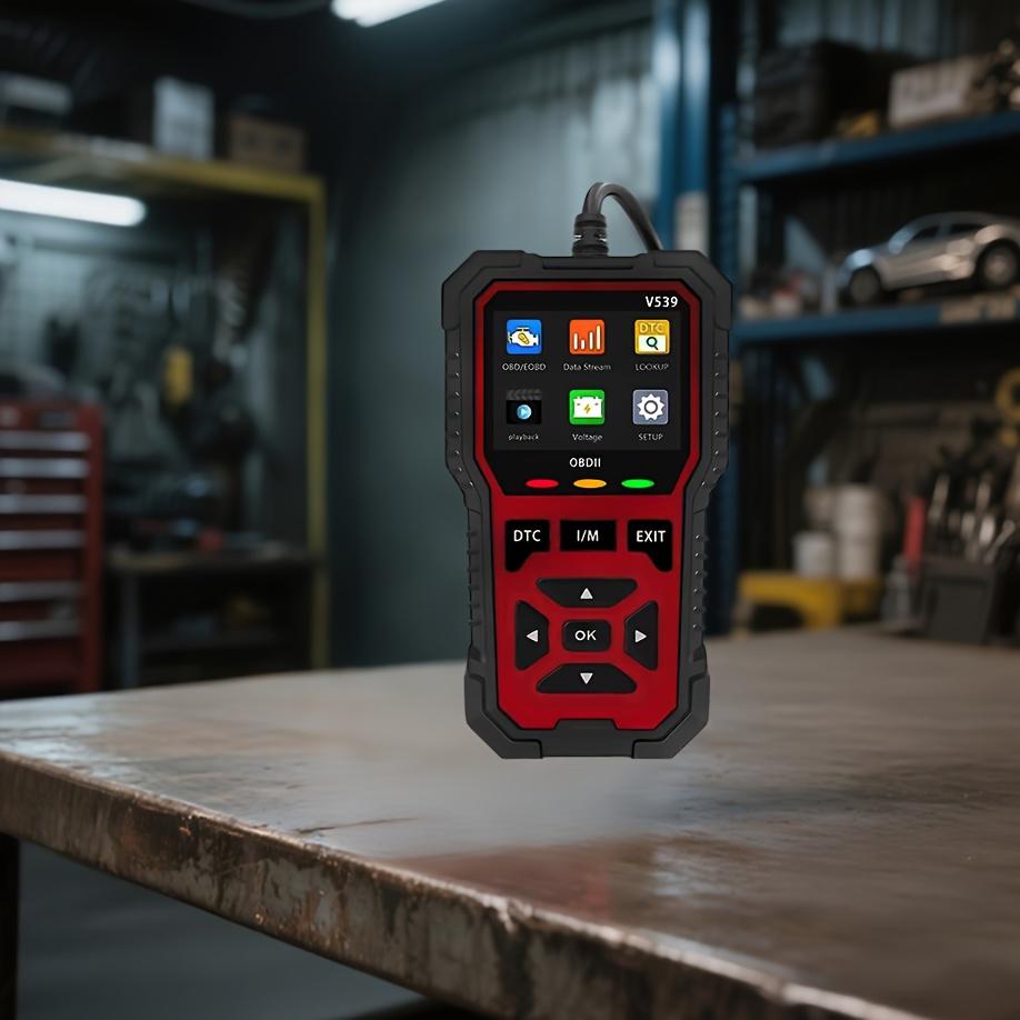 2025 Upgraded V539 OBD2 Scanner Full Functions Engine Code Reader Reset Mode 6 Mode 8 for All OBD2 EOBD Cars 1996 and Newer IM Readiness Check Battery Voltage Test Code Read Erase No Battery Needed
