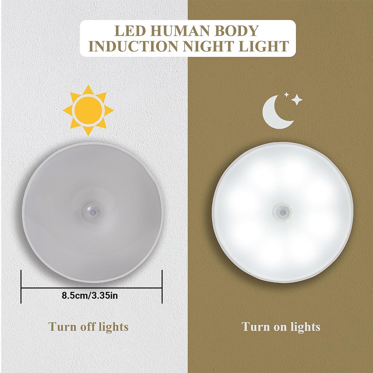 6-Pack Rechargeable Puck Lights - Motion Sensor & Dimmable Under Cabinet Lighting | USB Magnetic LED Lights for Kitchen, Closet, Pantry 6-Pack Rechargeable Puck Lights - Motion Sensor & Dimmable Under Cabinet Lighting | USB Magnetic LED Lights for Kitchen, Closet, Pantry