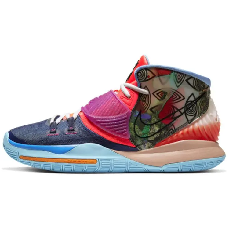 Nike Kyrie 6 Pre-Heat “Heal The World” Basketball Shoes for Men and Women – Cushioned, Durable, Mid-Top, Color-Blocked Verifiable, with credentials and supporting global authentication