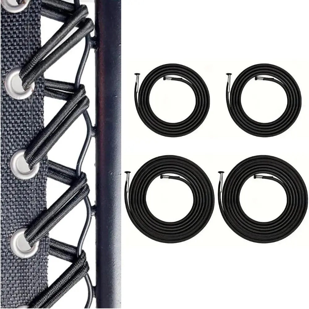 Heavy Duty  Bungee Cords for Zero Gravity Chairs - 4 Pack Elastic Straps Repair Kit for Patio Recliners & Lounge Furniture