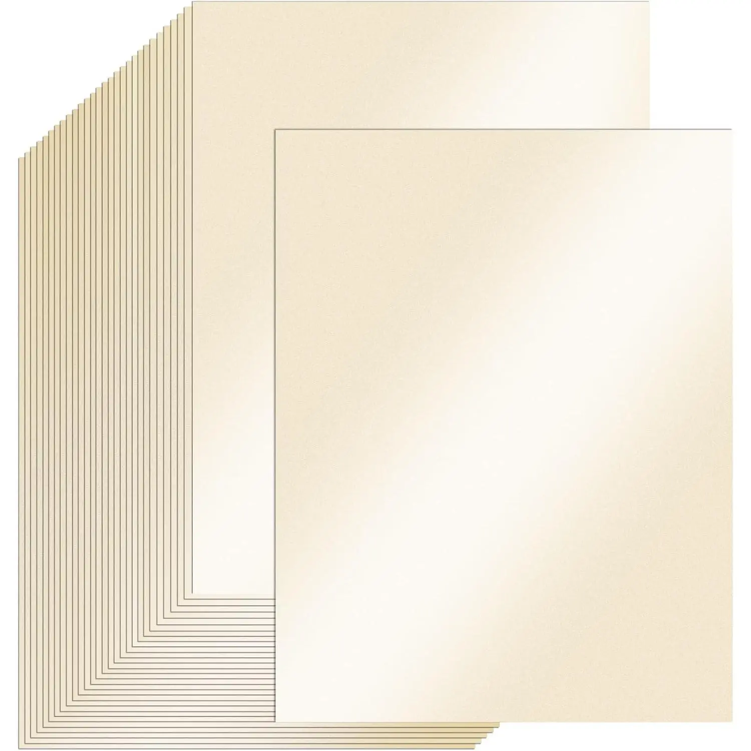 30 Sheets Warm  Subtle Pearlescent Shimmer Cardstock, 8.5x11 Cardstock Paper, 230g/80lb Card Stock for DIY Crafts, Invitations, , Weddings