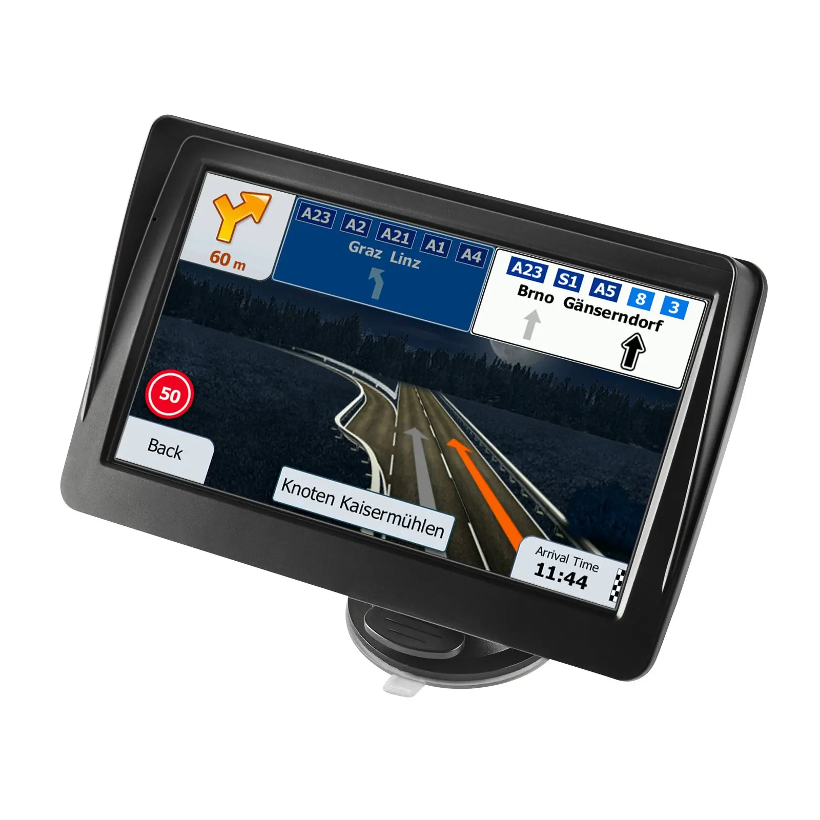 【DealsForYouDays】VEVOR GPS Navigator for Car, 7 inch Touch Screen 8GB GPS Navigation System with Lifetime Map Updates, Voice Turn-by-Turn Guidance, Speed and Red Light Warning, Custom Truck Routing, for Car Truck RV