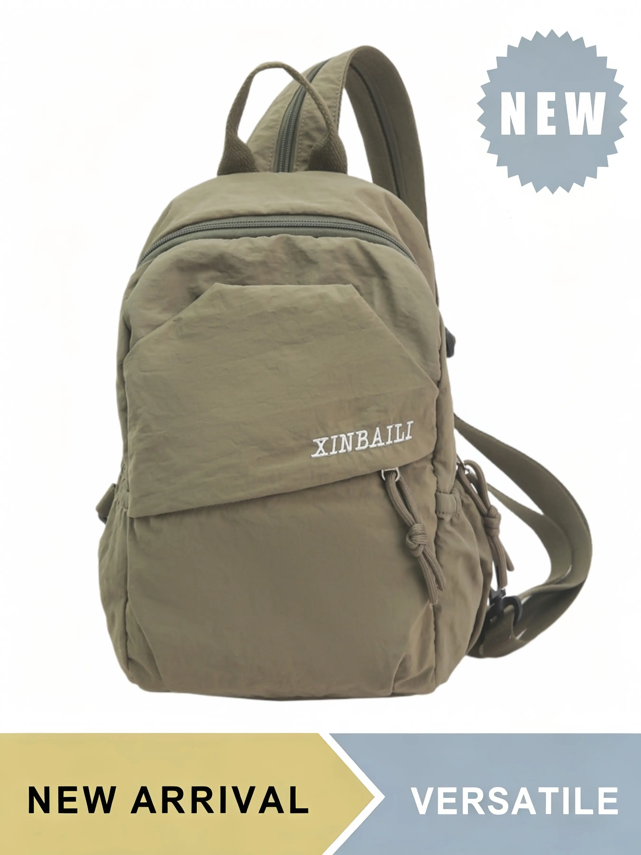 Lightweight Nylon Mini Backpack for Men Women Teens, Water Resistant Casual Daypack with Multiple Pockets & Adjustable Straps, Compact Portable Shoulder Bag, Multiple Colors Available, Perfect for Daily School Travel Hiking Picnic Outdoor Activities