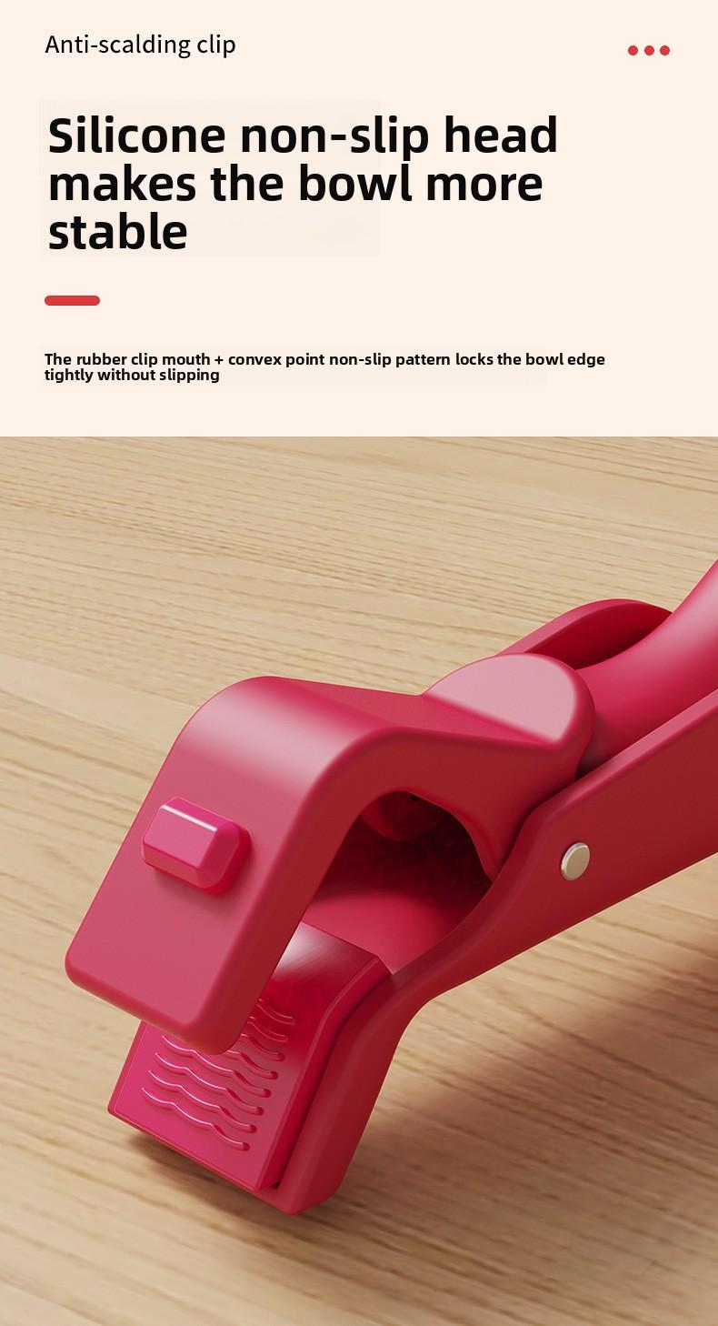 2 Counts Hot Plate Gripper, Multi-Purpose Anti-Scald Tool for Bowls, Plates, Pans, Serving as Holder, Clip,