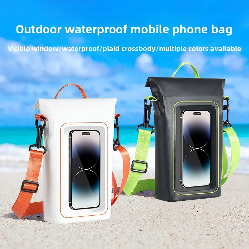 Clear PVC Touchscreen Waterproof Phone Pouch Camping Hiking Gear