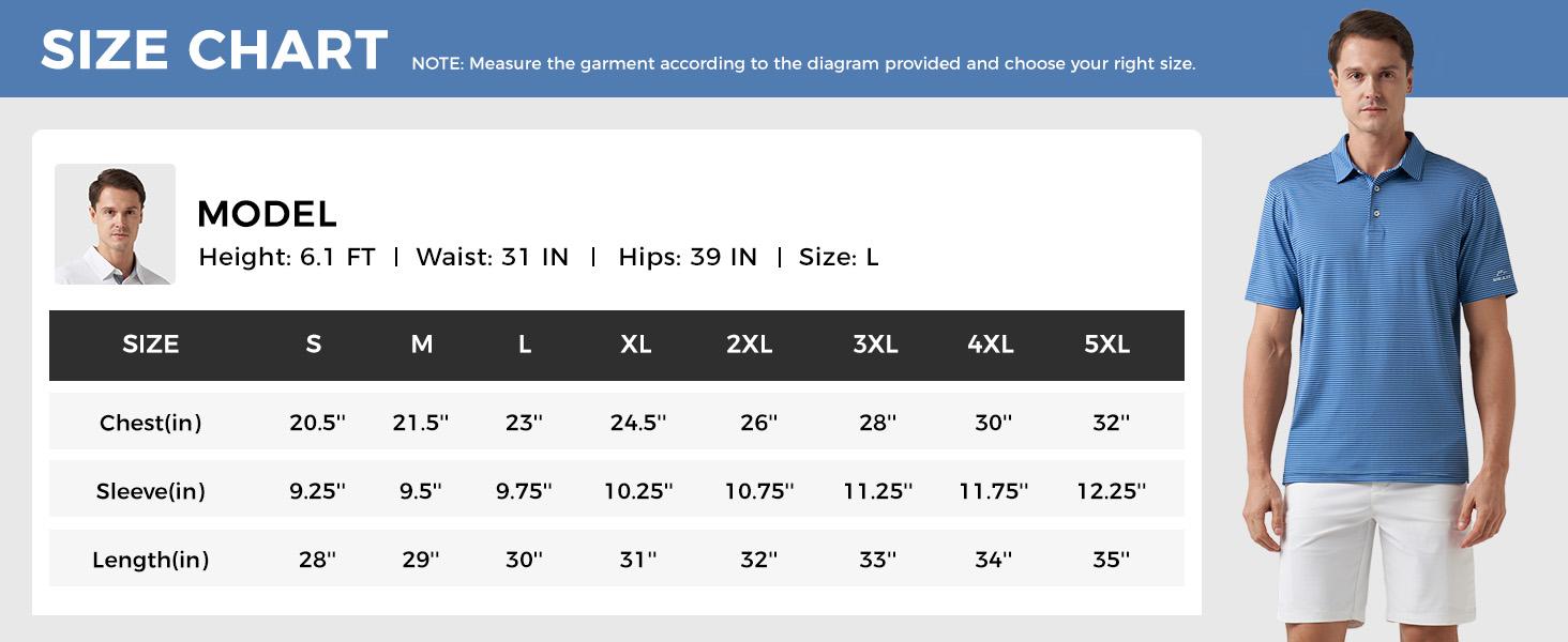 Willit Men's Golf Polo Shirts Short Sleeve Striped Performance Moisture Wicking