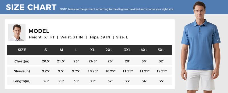 Willit Men's Golf Polo Shirts Short Sleeve Striped Performance Moisture Wicking