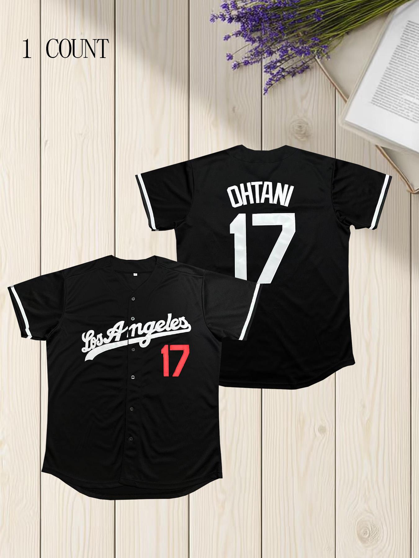 Men's Letter & Figure Embroidered Baseball Jersey, Casual Loose Short Sleeve V Neck Baseball Top for Fall & Winter, Men's Sportswear for Training & Competition