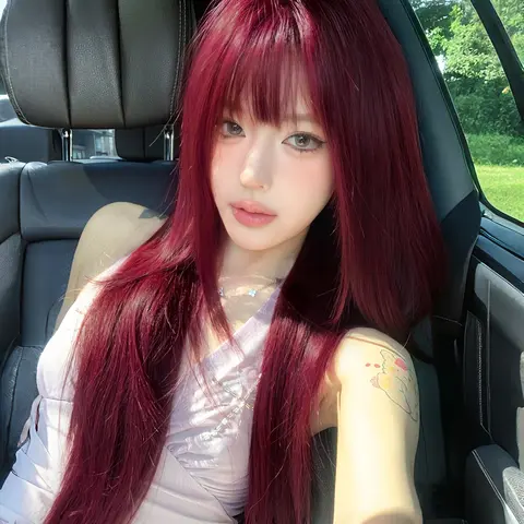 32-Inch Elegant Long Layered Women's Wig, Silk Synthetic Fiber, Daily Office Wear, Glam & Party, Street Fashion, Photography, Girl Gift
