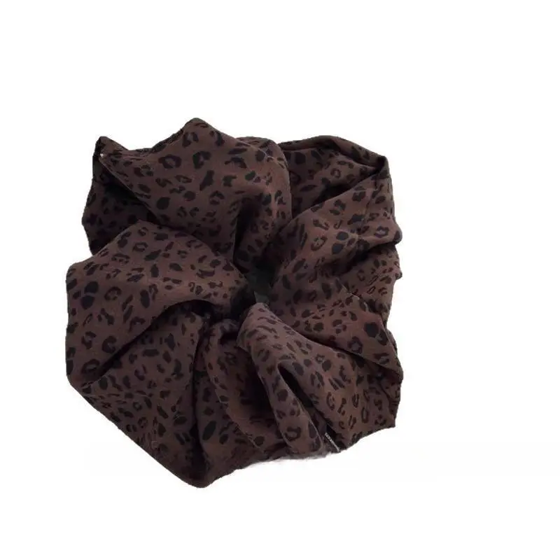 2026 New Leopard Print Elastic Fabric Scrunchies, Premium Daily Ponytail Hair Ties, Fashion Multi-Use Bag & Hair Decor Accessory