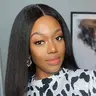 18 Inch Black Kinky Straight Wigs for Women, Gorgeous Fluffy Wigs without Bangs, Synthetic Hair Full Machine Wigs for Party & Daily Use, Machine Made Wigs, Synthetic Material Wigs, Fiber Synthetic Wig, High Quality Wigs #GLOBAL PICKS