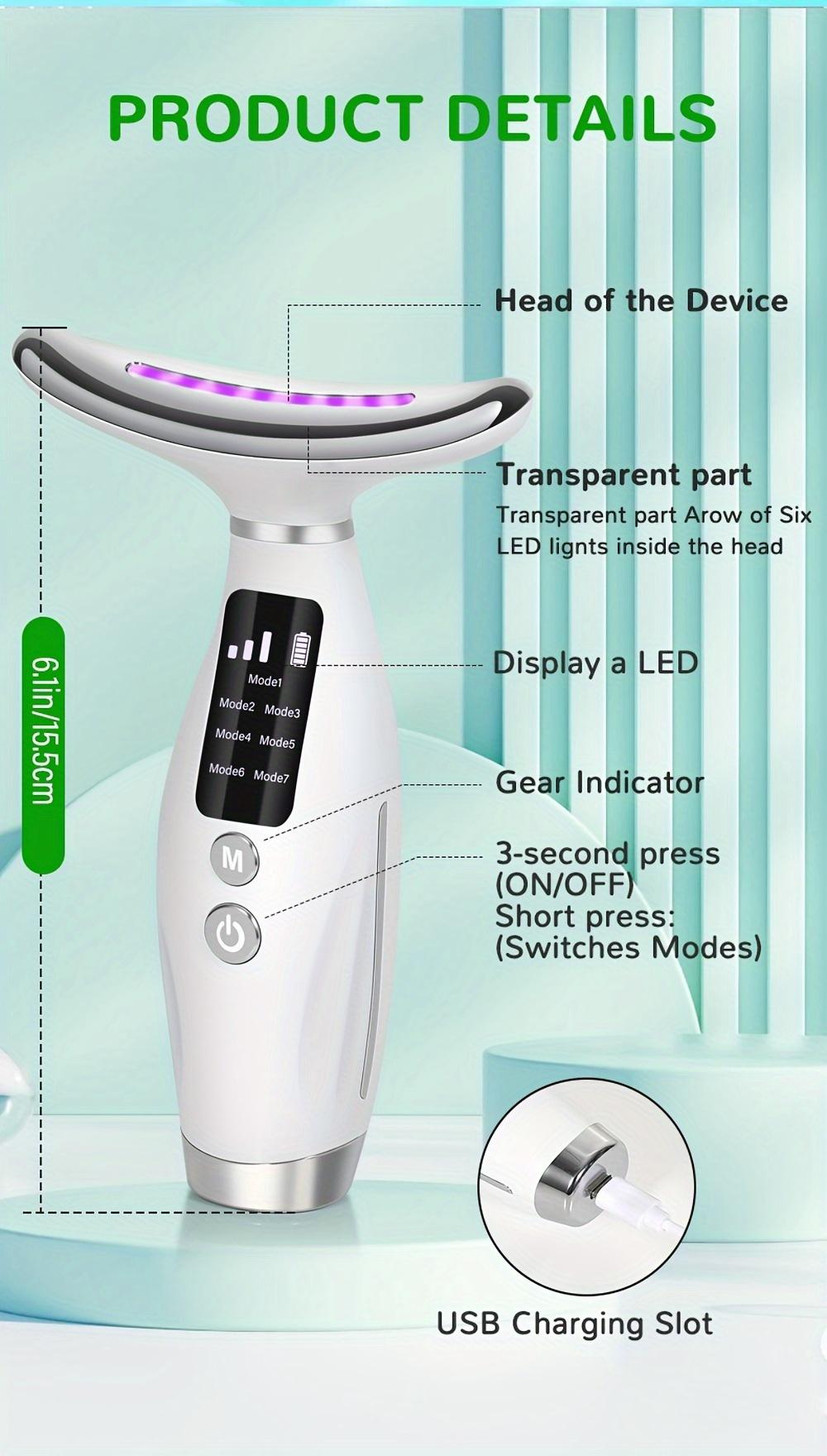 Firming Face Massager - Viral Rechargeable Device for Lifted Skin & Contoured Jawline, 7 Modes for Glowing Skin | #FacialMassager #SkincareDevice #AntiAging
