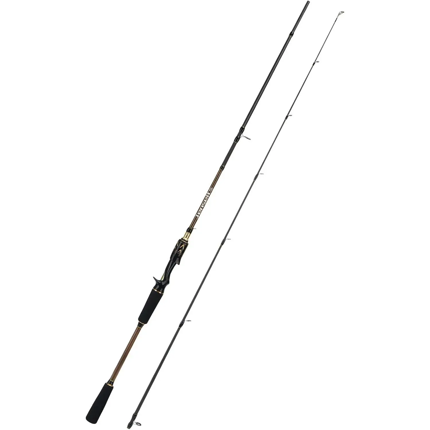 6-12Ft Fishing Rod, 2 & 3- Spinning & Casting Pole | 24T Carbon Fiber, 3A & EVA Handle, Smooth Ceramic Guides for Bass, Walleye, Striper, Lake, River, Freshwater & Surf Fishing