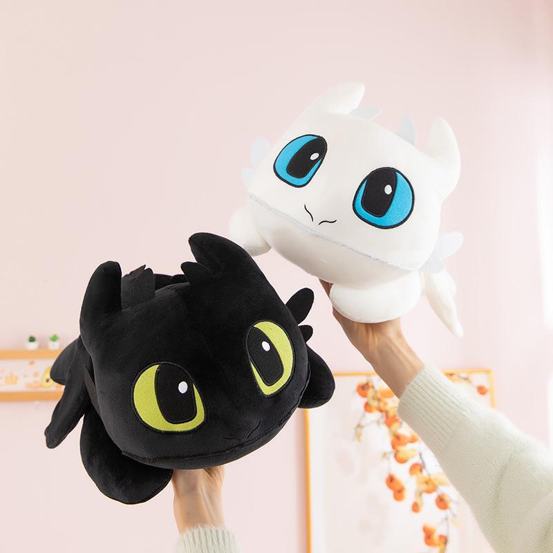 30-40cm Large Toothless Dragon Plush Body Pillow Cute Cartoon Dragon Soft Decorative Stuffed Body Pillow Anime Sleeping Cushion