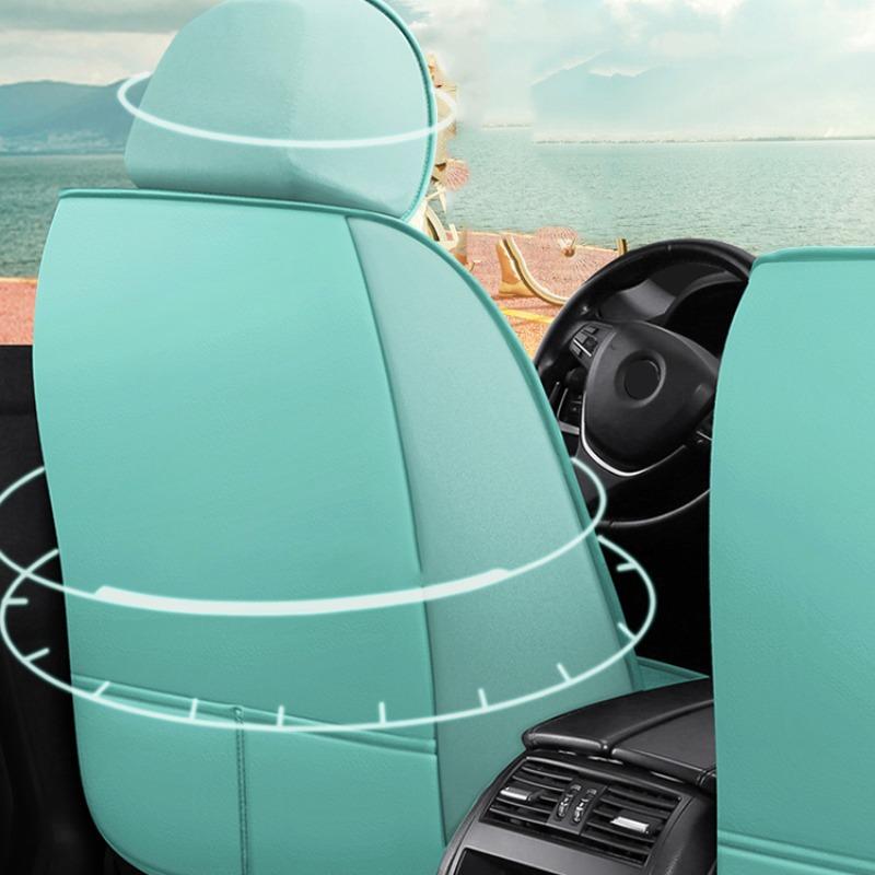 Solid Color Car Seat Cover, Full Surround Car Seat Protector, Universal Car Seat Protective Cover, Car Interior Decoration Accessories for Women & Men