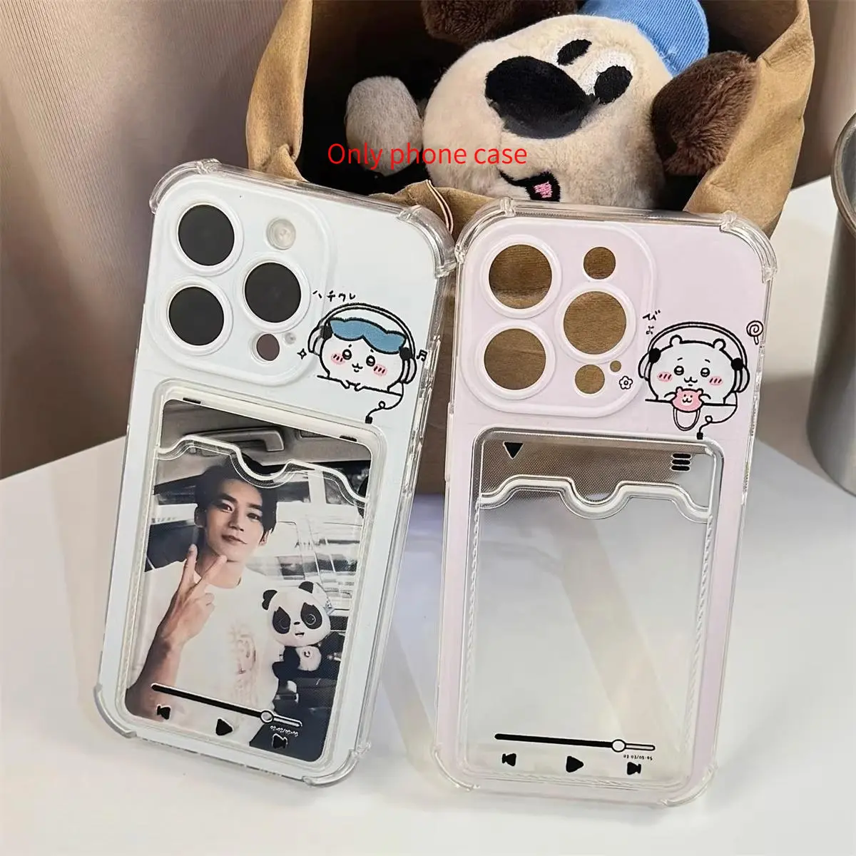Cartoon-Patterned Cute Card Holder Phone Case - Compatible with Samsung Galaxy, iPhone 17,16,15,14,13,12,11 - Ideal for Personal Use or Gifting, Iphone11, Cute Accessories